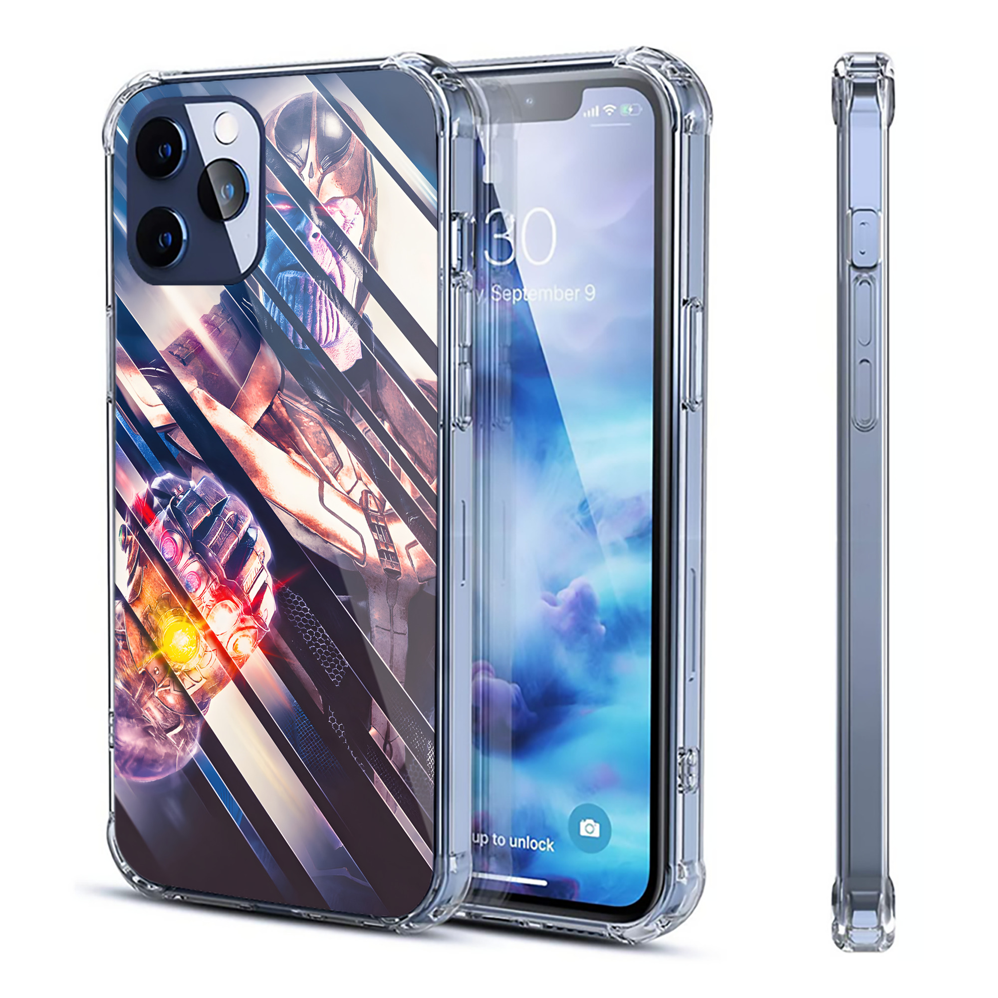 （画像用） アベンジャーズ The Avengers 【iPhone 12シリーズ対応】透明スマホケース（クリアソフトケース）